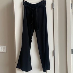 Cache Palazzo Trousers with side slits & tie belt